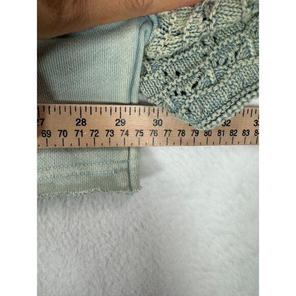 Altar'd State‎ oversized crop ruffle sleeve crop top boho beach mint sz M - Picture 4 of 6